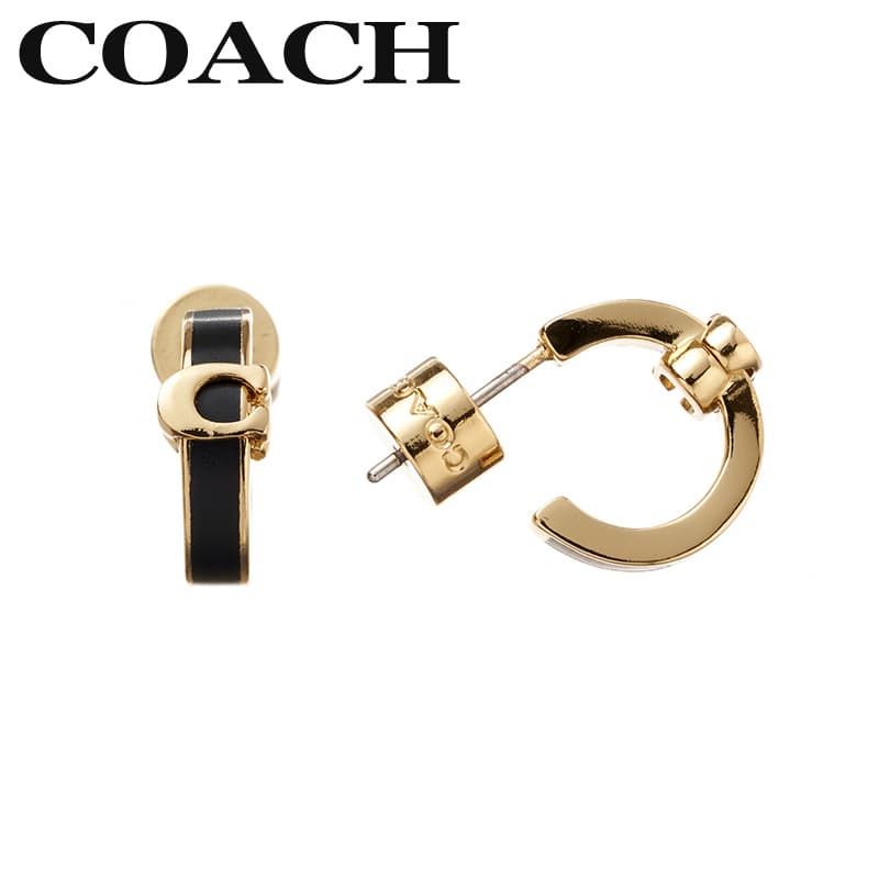 Rakuten - コーチ アクセサリー COACH ピアス アクセサリー レディース ゴールド アイボリー 両耳 スタッド 560726GLD100 シンプル カジュアル 高級感 かわいい 大人可愛い ジュエリー 女子 恋人 夫婦 彼女 妻 記念日 誕生日 人気 おすすめ おしゃれ ブランド プレゼント ギフト