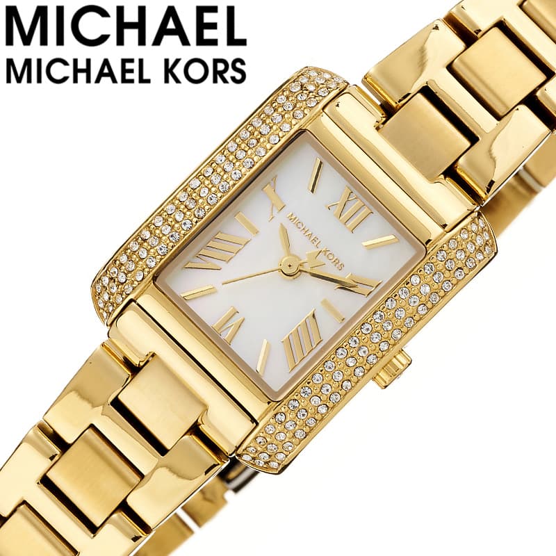 Rakuten - マイケル コース 腕時計 MICHAEL KORS 時計 エメリー Emery レディース 腕時計 ホワイト ステンレス ベルト ゴールド MK4867 シンプル カジュアル きれいめ 高級感 華奢 上品 オフィス 可愛い 恋人 夫婦 彼女 妻 記念日 誕生日 人気 おすすめ おしゃれ ブランド プレゼント