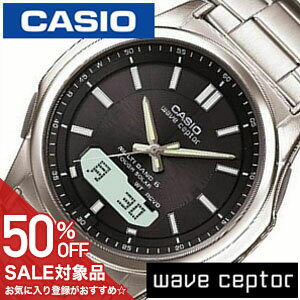 ウェーブ 【50%OFF半額 11000円引】カシオウェーブセプター腕時計 CASIOWAVE CEPTOR時計 CASIO WAVE CEPTOR 腕時計 カシオ ウェーブセプター 時計 ソーラー電波腕時計 MULTIBAND6 メンズ ブラック WVA-M630D-1AJF プレゼント ギフト 新生活 父の日