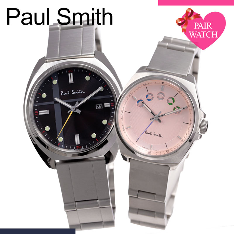 [ペア価格] 電池交換不要 ペアウォッチ ポールスミス 腕時計 PaulSmith 時計 ポール スミス ペア Paul Smith クローズド アイ ソーラー メンズ レディース 男性 女性 メタル ピンク シンプル カップル お揃い 恋人 彼氏 彼女 夫婦 結婚 記念日 プレゼント ギフト 母の日