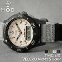 【TIMEX タイメックス 対応 ベルト】MOD VELCRO ARMY STRAP ベルクロ アーミー ストラップ 腕時計 ナイロンベルト ベロクロ 時計 マ...