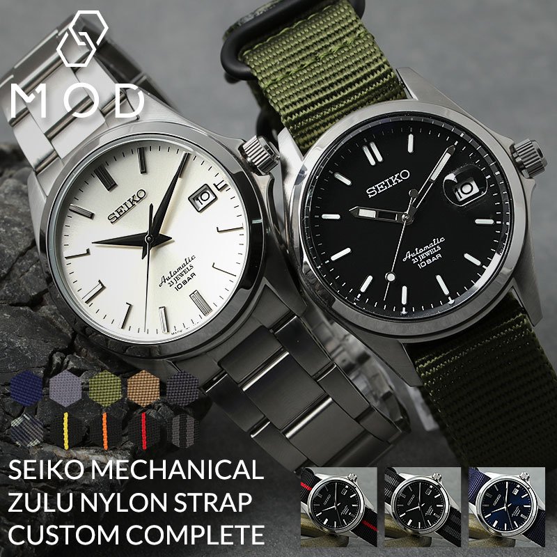 SEIKO / セイコー[MOD]”腕元のアップデート”をテーマにスタートした腕時計のカスタムパーツブランド。MODはMake Only Detectの頭文字とModifyの二つを意味しています。コンセプトに掲げるのは三つ創造(Make)メ...