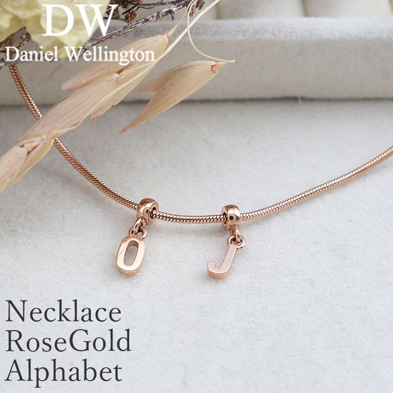 樂天商城 - ダニエルウェリントン daniel wellington ダニエル ウェリントン danielwellington アクセサリー ネックレス ステンレス ブランド レディース メンズ 男性 女性 チャーム ゴールド ローズゴールド ピンクゴールド アルファベット レター 落下 防止 チェーン パーツ 誕生日