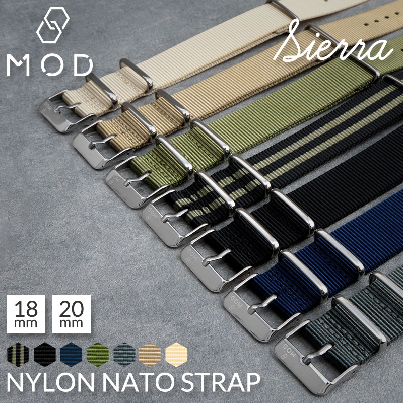 18mm 20mm ナイロン NATO ベルト MOD SI