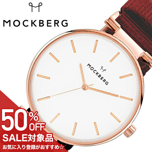 Rakuten - 【最大8,000円引き】【50％OFF】モックバーグ 腕時計 MOCKBERG 時計 Modest レディース ホワイト MO614 正規品 人気 ブランド 女性用 彼女 妻 嫁 上品 かわいい 薄型 アクセサリー シンプル ローズゴールド プレゼント ギフト