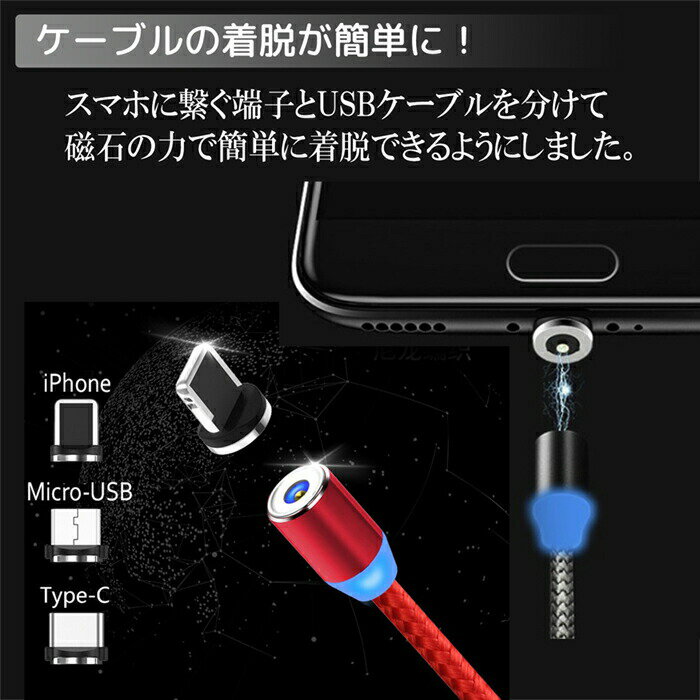 【マラソン中10％割引券】充電 ケーブル 全機種対応 コネクター ヘッドのみ 単品 磁石 マグネット usb Type-c マグネット android ギャラクシー 便利 簡単 スマホ iPhone12 12Pro se3 se2 iphone11 pro proMax iPhoneXS max iPhoneX XS XR iPhone7 iPad XperiaXZ JK
