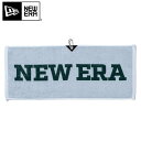 ゴルフ New Era タオル ワードマークロゴ ホワイト × フィールドグリーン New Era GOLF ニューエラ ゴルフ 今治タオル 今治タオル カラビナ付き ギフト ゴルフ コンペ景品