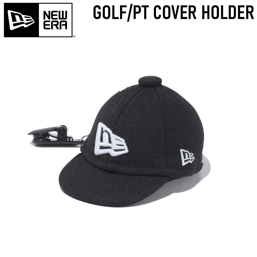 NEW ERA GOLF パターカバーホルダー フラッグロゴ ブラック × ホワイト | ゴルフ14518197 ニューエラゴルフ 59FIFTY パターキャッチャー キャップ型パターカバーホルダー 定番 ユニセックス キャップ ギフト ゴルフ コンペ景品 正規品 正規取扱店