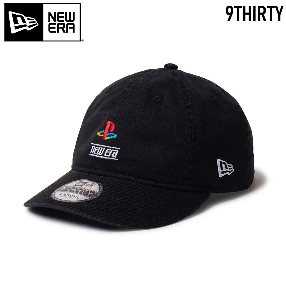乐天商城 - 2025FW NEW ERA 9THIRTY PlayStation プレイステーション ファミリーマーク ニューエラロゴ ブラック14693417 ニューエラ PlayStation コラボレーション eスポーツ プレステ ゲーム ユニセックス キャップ ギフト ゴルフ コンペ景品