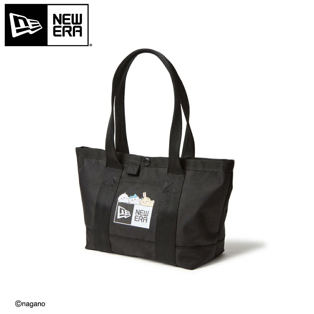 2026SS NEW ERA GOLF トートバッグ ミニ 6L ちいかわ / ちいかわ・ハチワレ・うさぎ ブラック14864490 ニューエラ コラボ @nagano キャラクター 漫画 X Twitter 小型タイプ ファスナー ジムバッグ インナーポケット ポリエステル おしゃれ ショルダー コンペ景品