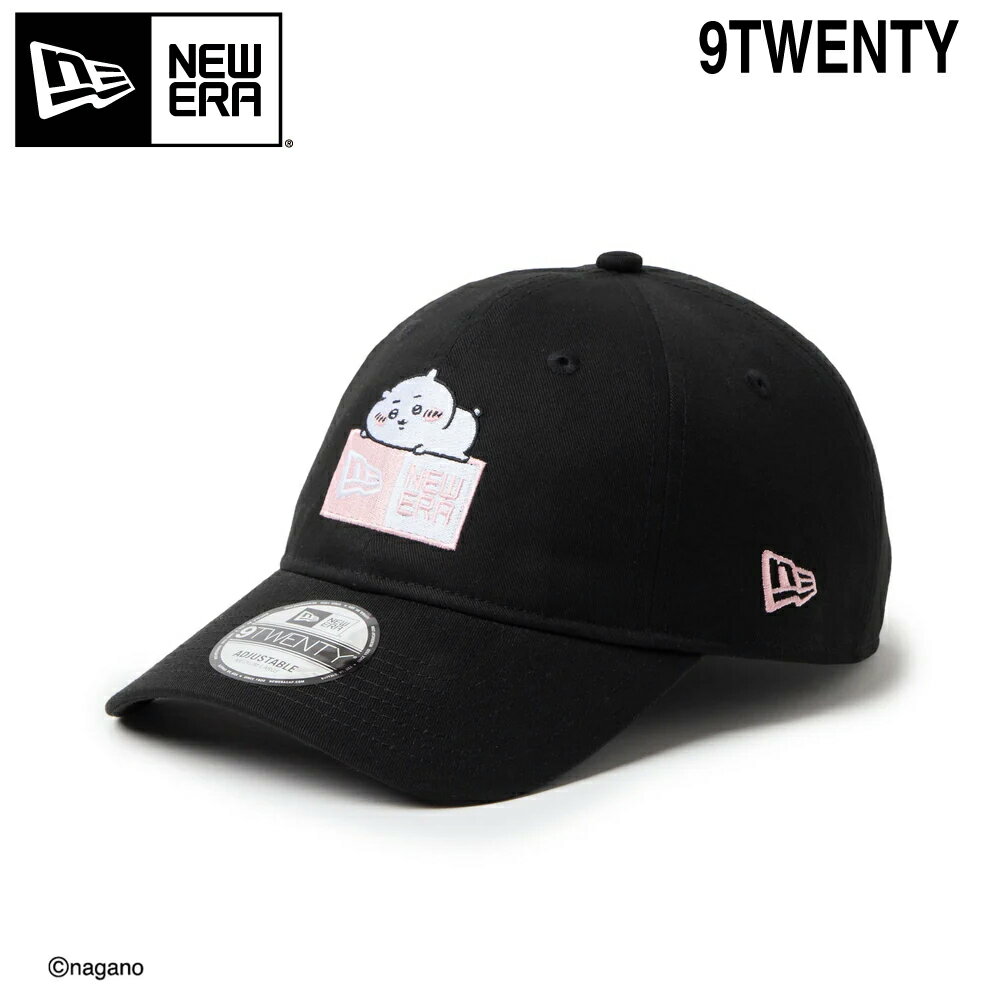 Rakuten - 2026SS NEW ERA 9TWENTY ちいかわ / ボックスロゴ ハチワレ ブラック14864518 ニューエラ コラボ ちいかわ @nagano キャラクター 漫画 X Twitter クロスストラップ カーブドバイザー ユニセックス キャップ ギフト ゴルフ コンペ景品