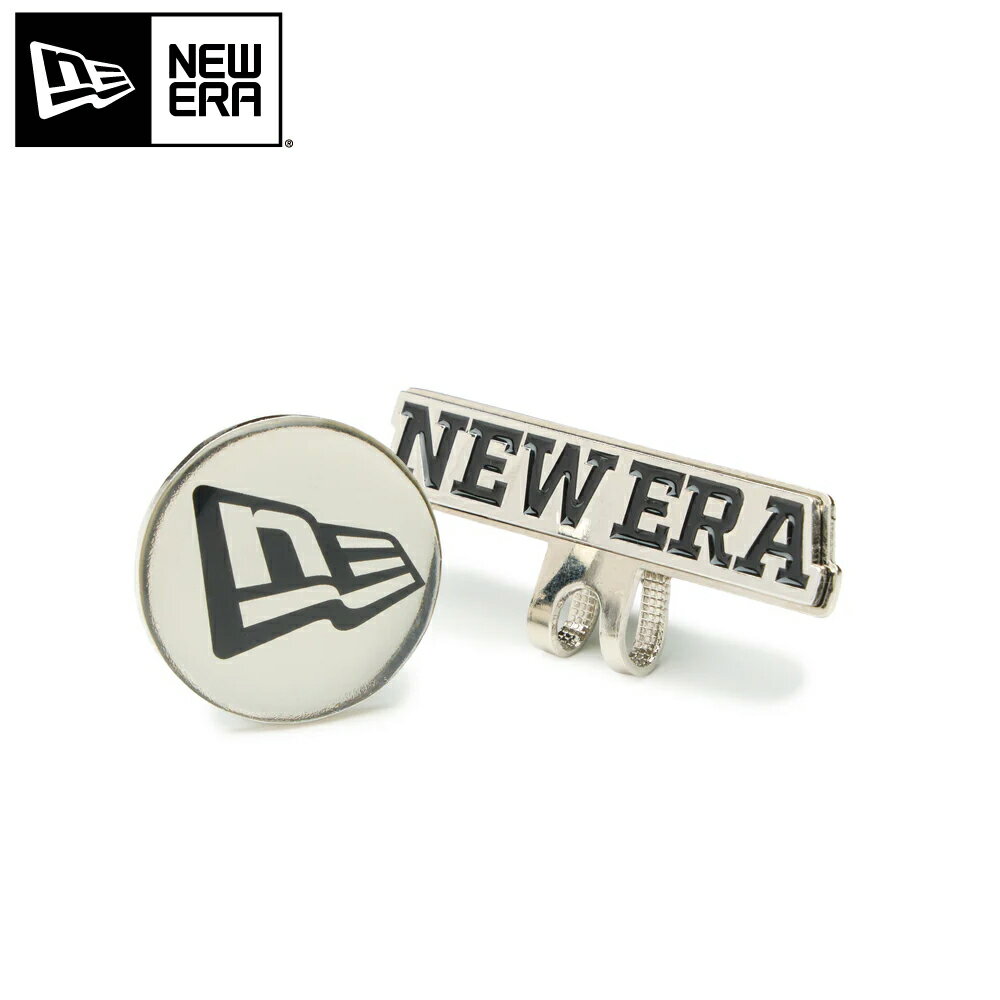Rakuten - 2026SS NEW ERA GOLF ベーシックマーカー ワードマークロゴ/フラッグロゴ シルバー/ブラック | ゴルフ14864764 ニューエラ ゴルフ ニューエラ マーカー ニューエラ ゴルフマーカー ギフト ゴルフ コンペ景品 メール便対応