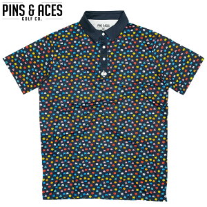 PINS&ACES/ピンズ&エースインベーダー ポロ The Invader PA2PLIVDポロシャツ ゴルフウェア ウエア メンズ 半袖 メンズ おしゃれ【送料無料】