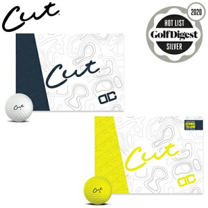 【公認球】CUT GOLF/カットゴルフCUT DC カット DC ゴルフボールCUTDC01WH CUTDC01YL4ピース構造 1ダース【送料無料】
