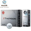 【公認球】 muziik/ムジーク2 THE MOON ゴルフボール MZB-2TMWHホワイト 2ピース構造 2ザムーン 2ザ・ムーン ダース【送料無料】