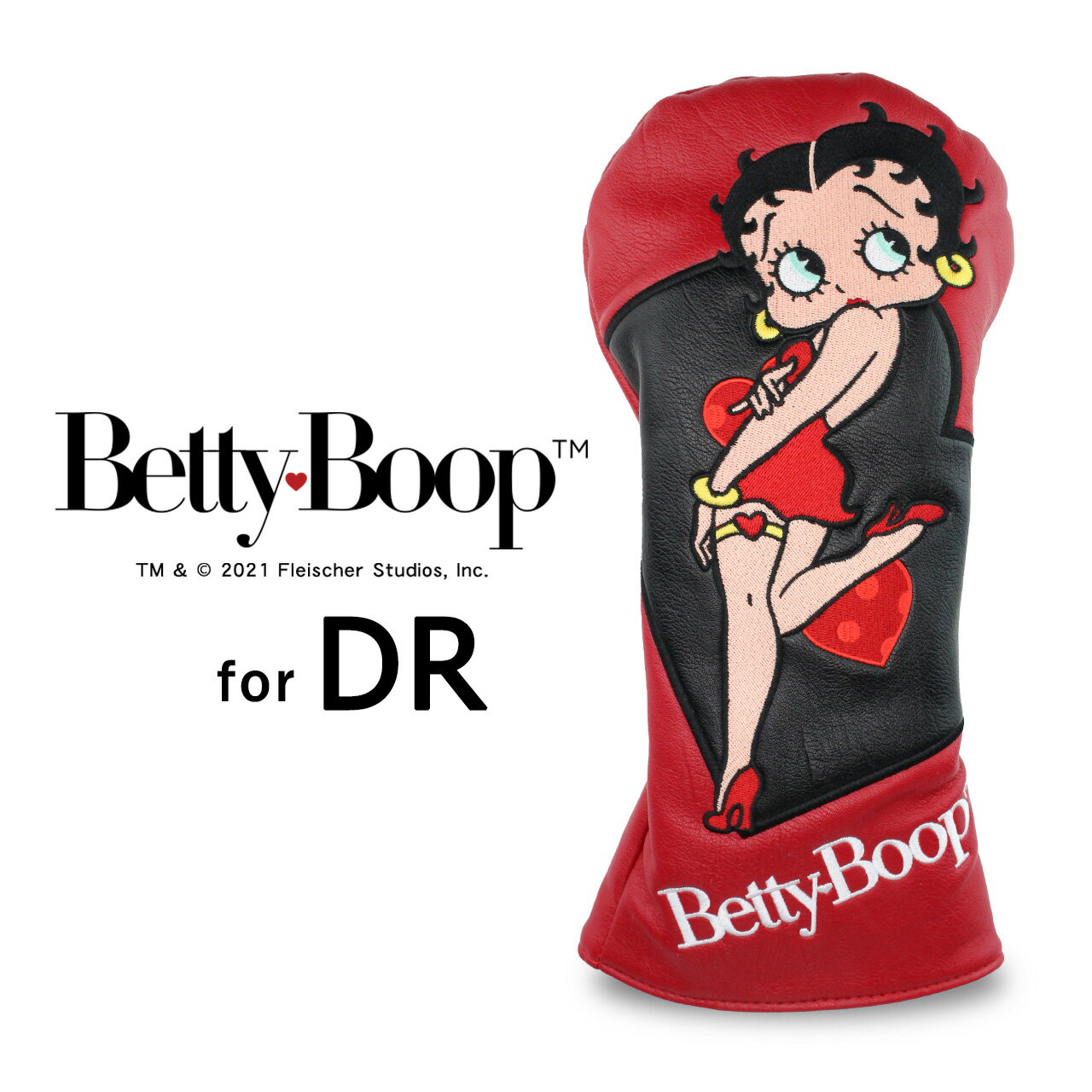 Betty Boop(TM)/ベティー ブープ(TM)ヘッドカバー ドライバー用 460cc対応 OHC0062キャラクター アニメ ベティー ブープ ゴルフヘッドカバー DR用 ギフト コンペ景品 コンペ賞品 ゴルフグッズHTCゴルフ ホクシン交易【送料無料】