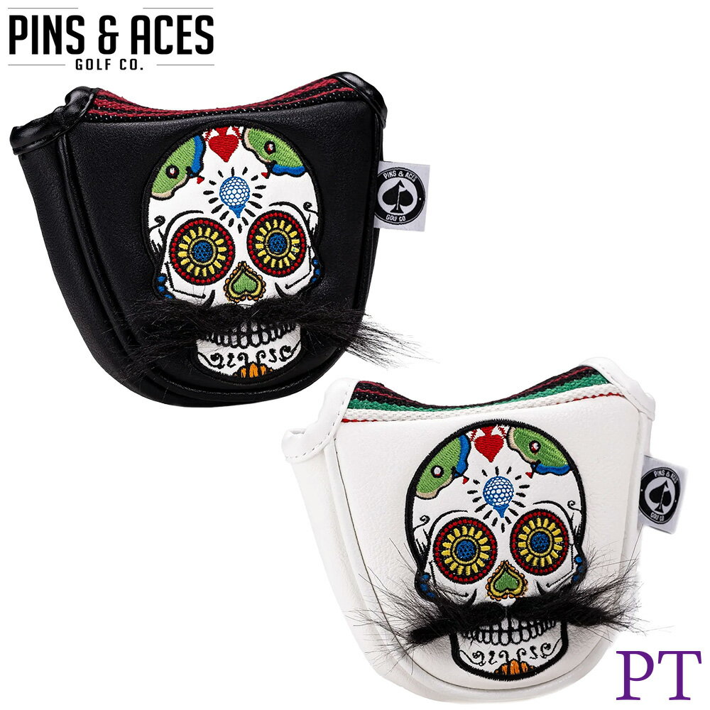 PINS&ACES/ԥ&ޥå奷奬 إåɥС ѥ ޥå Mustache Sugar Skull DR headcover pa2mlmsեإåɥС ᥭ֥󥱥å PU쥶 ʡ̵