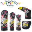 BLUE TEE GOLF/ブルーティーゴルフベガス ゴルフヘッドカバー ブラック HC-015BKDR FW UT PT クラブカバー ゴルフカバー