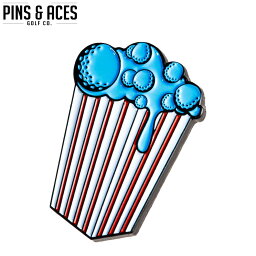 PINS&ACES/ピンズ&エースバタリーポップコーン ボールマーカー Buttery Popcorn Ball Marker 台座なし pa2mkbpゴルフマーカー おしゃれ ゴルフマーカー マグネット かっこいい【メール便送料無料】