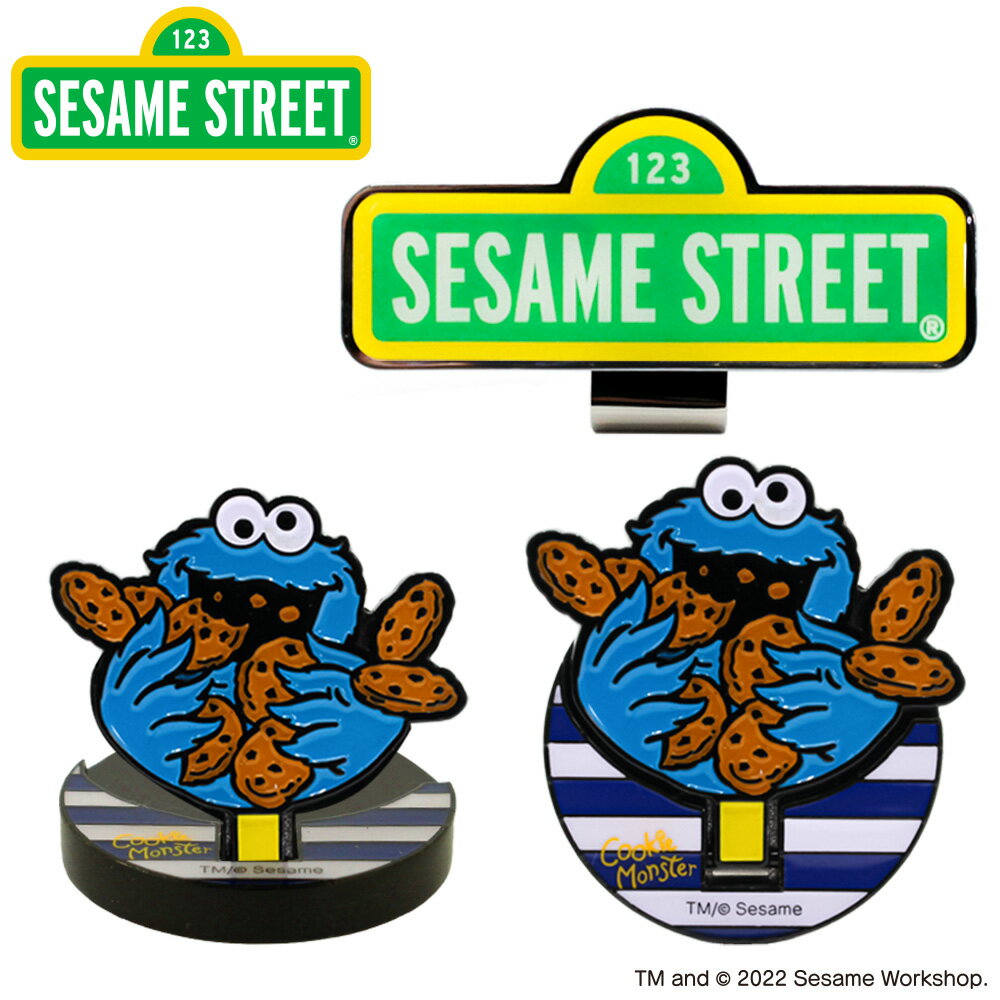 セサミストリート クッキーモンスター フリップアップマーカー SESAME STREET Cookie Monster 直立マーカー マグネット クリップ ゴルフマーカー キャラクター プレゼント ギフト コンペ 賞品 景品セサミ HTCゴルフ ホクシン交易【メール便送料無料】