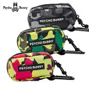 Psycho Bunny/サイコバニー2024年秋冬モデル ボールポーチ LWG CAMO PBMG4FE3ボールケース ボールホルダー ゴルフ用品 ゴルフグッ...
