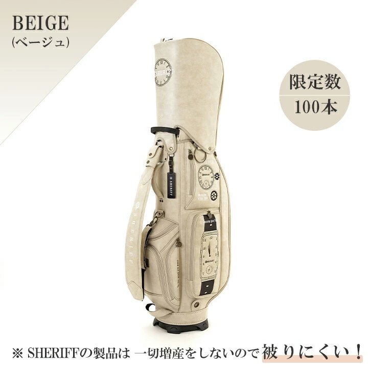激レア❗️！骨董品!　ゴルフセット+革製キャデバッグ2点 sat-001cbbg-1.jpg