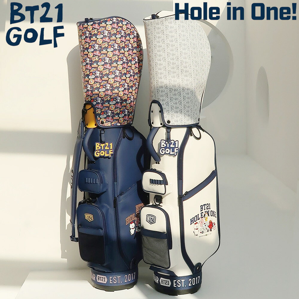 BT21 GOLF ホールインワン キャディバッグBT21 ゴルフ Hole in One ! ゴルフ カートバッグ ゴルフバッグ キャラクターグッズ ビーティーイシビル BTS バンタン 73001-400-00【送料無料】