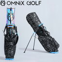 OMNiX GOLF オムニクスゴルフ オムニックスゴルフ CAMO BLUE Stand Bag 軽量スタンドバッグクリア スケルトン カモブルー カモライトブルー OM22SSSB-CAMO/LB