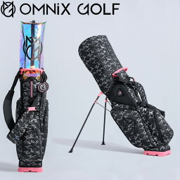 OMNiX GOLF オムニクスゴルフ オムニックスゴルフ CAMO PINK Stand Bag 軽量スタンドバッグクリア スケルトン カモピンク OM22SSSB-CAMO/PK【送料無料】