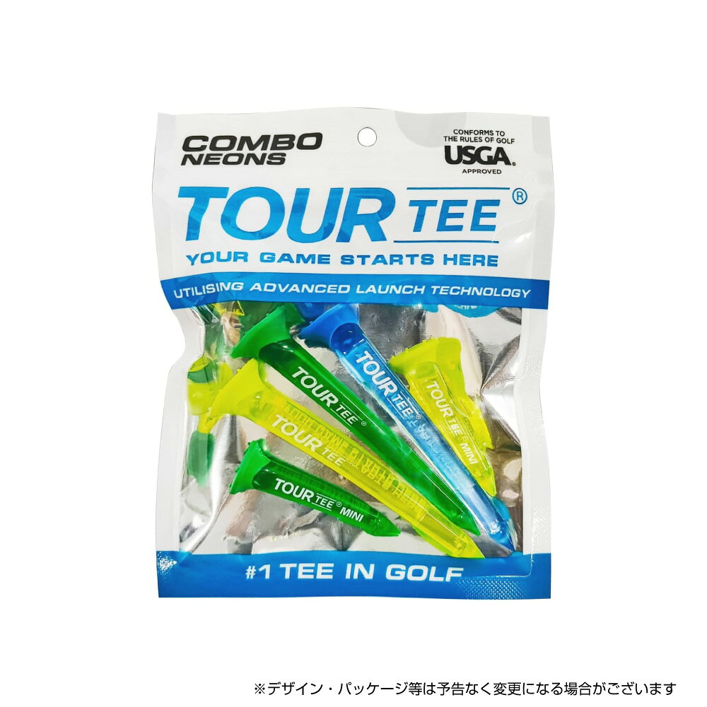 TOUR TEE COMBO NEONS 80mm 3本入 45mm 2本入 (ネオン ブルー) ツアーティー コン...