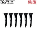 TOUR TEE MINI BLACK SPINE 45mm 6本入 (サーモンピンク)ツアーティー ミニ ブラック USGA R&A ルール適合 ゴルフ ティ...