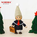 NORDIKA nisse ノルディカ ニッセ 人形 バッグを持った男の子 ハーモニー クリスマス オブジェ 飾り 木製 北欧 雑貨 置物 プレゼント ギフト ...