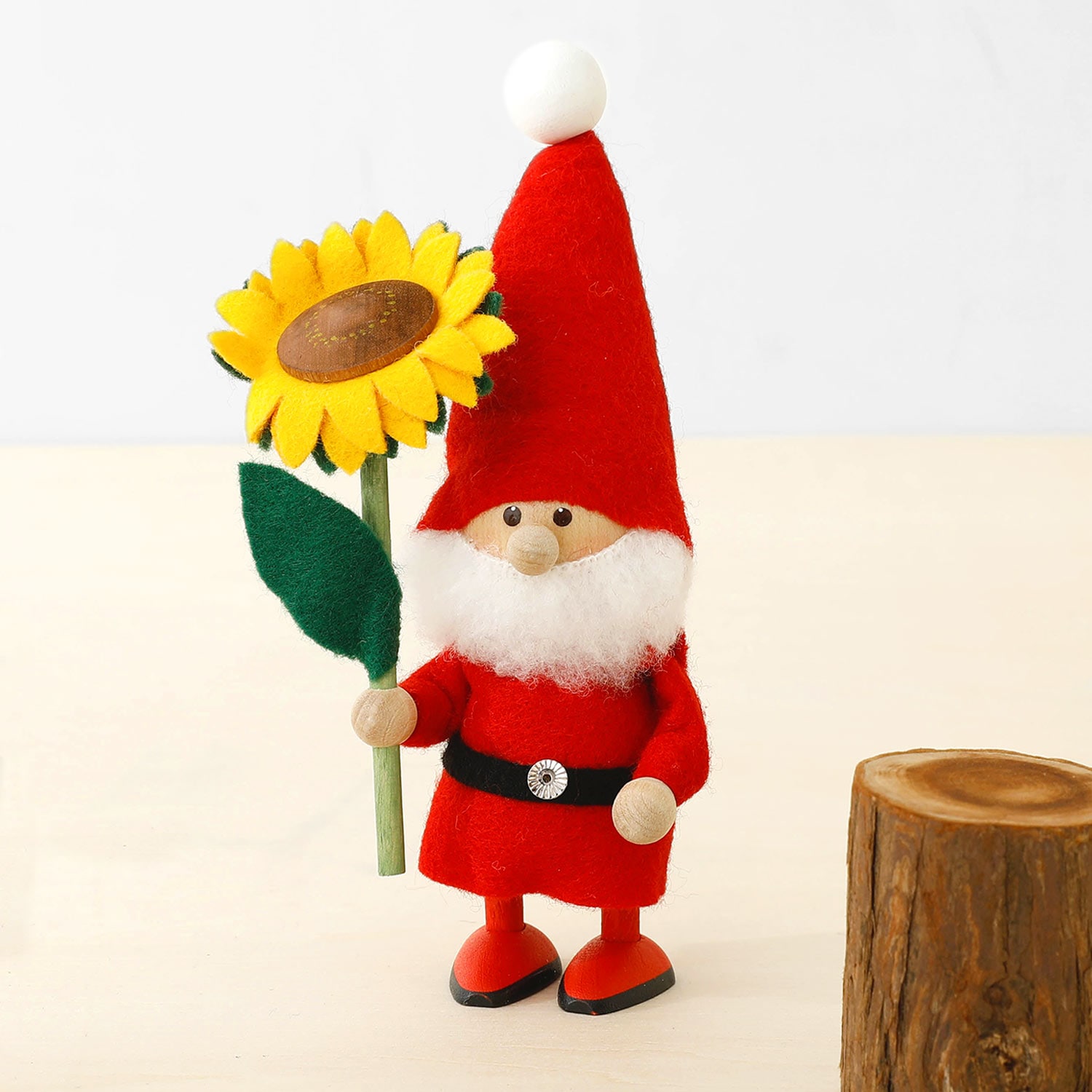 【2022年新作】NORDIKA nisse ノルディカ ニッセ 人形 ハートフルサンタ ひまわり クリスマス オブジェ 北欧 木製 置物 プレゼント ギフト