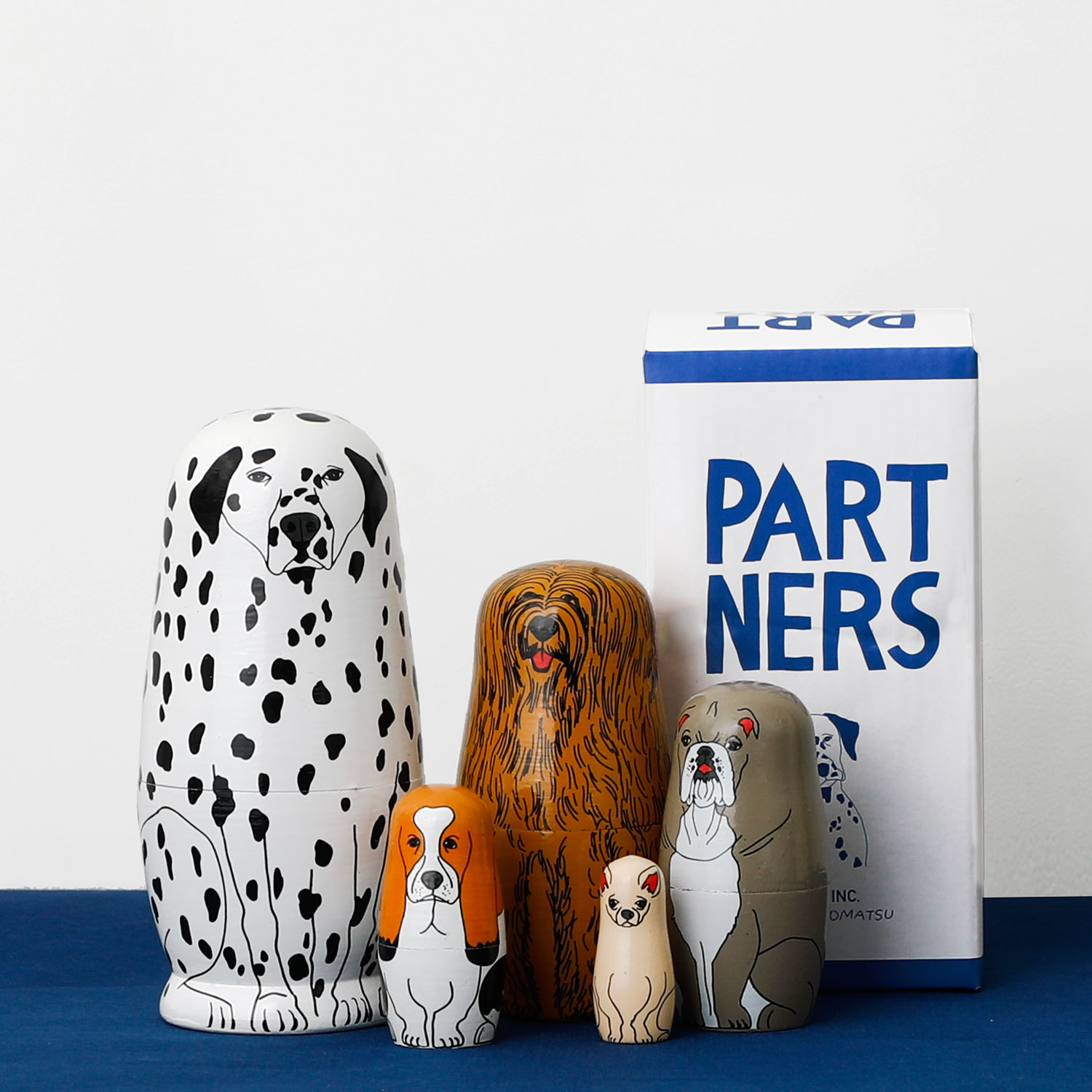 Partners パートナーズ マトリョーシカ 人形 オブジェ 置き物 木製