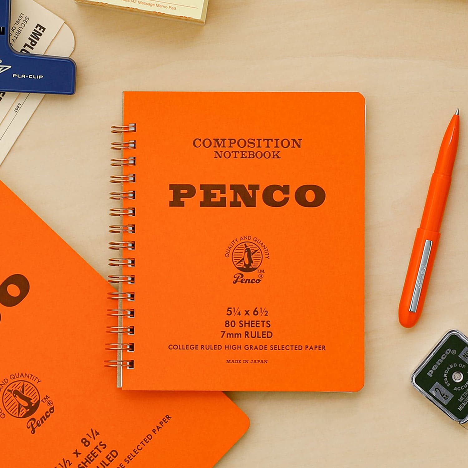 penco ペンコ コイルノート M ダブルリング ノート 7mm 罫線 リングノート メモ帳 横罫 文房具 文具 おしゃれ かわいい