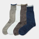 OBSCURE SOCKS M - ILEX オブスキュアソックス アイレックス 靴下 メンズ 麻 ソックス リネン クルーソックス