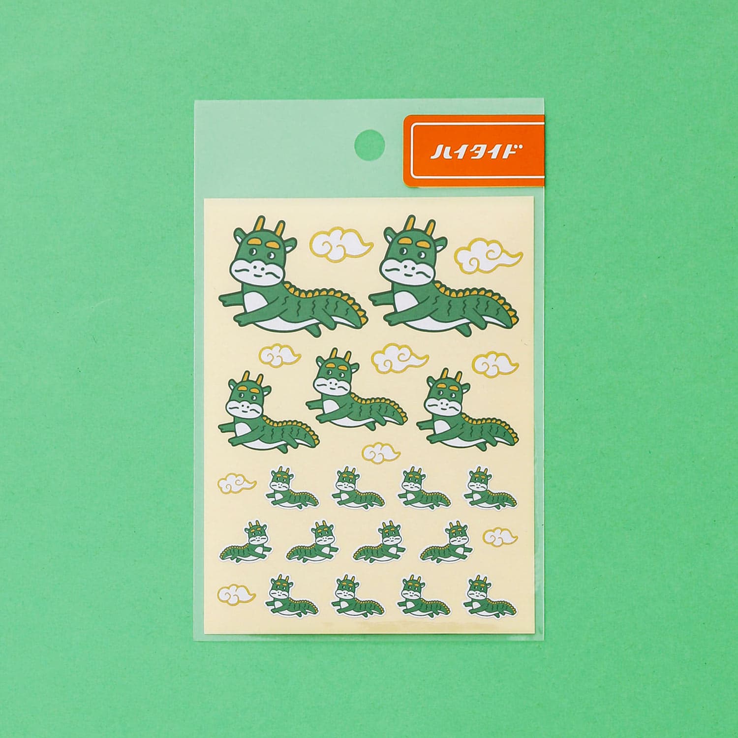 ニューレトロ みんなのシール 辰 龍 ドラゴン 正月 新年 干支 ステッカー 手帳 かわいい 可愛い 昭和レトロ 雑貨のサムネイル