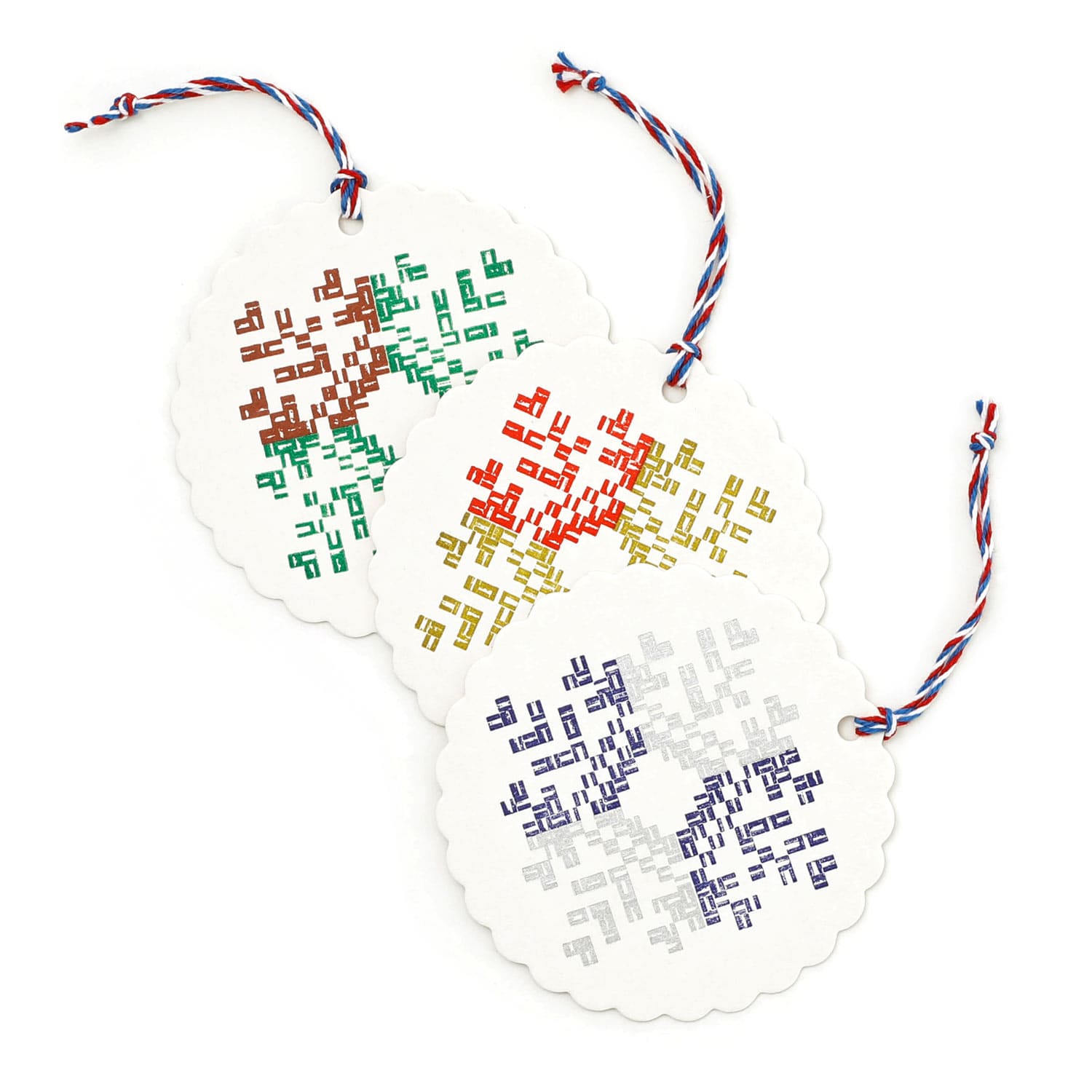 活字組版オーナメントカード(キルト) カード メッセージカード グリーティングカード ギフト 活版印刷