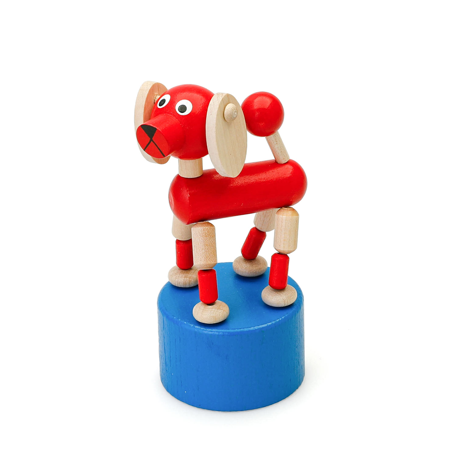 DETOA WOODEN PUSH UP TOY DOG デトア プッシュトイ ドッグ 木製 おもちゃ 玩具 イヌ 犬 置物 人形 オブジェ インテリア 2
