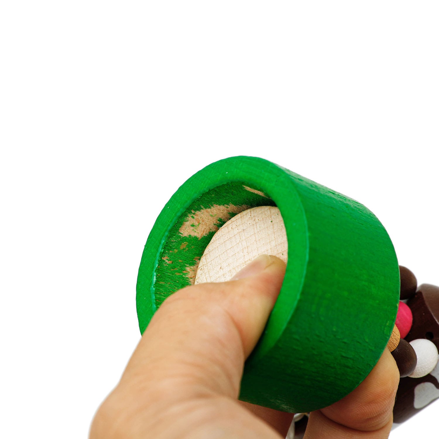 DETOA WOODEN PUSH UP TOY BLUE ELEPHANT デトア プッシュトイ エレファント 木製 おもちゃ 玩具 こども 子ども ゾウ 象 置物 人形 オブジェ インテリア [2]