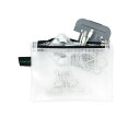 Zip Bag Multi-Comp A6 マルチコンパートメントジップバッグ A6 ジッパーバッグ 小銭入れ イヤフォンケース 印鑑ケース コインケース 小物入れ バッグインバッグ ガジェット 通帳ケース ペンケース シンプル おしゃれ 旅行 診察券入れ マルチケース パスポートケース 薄型