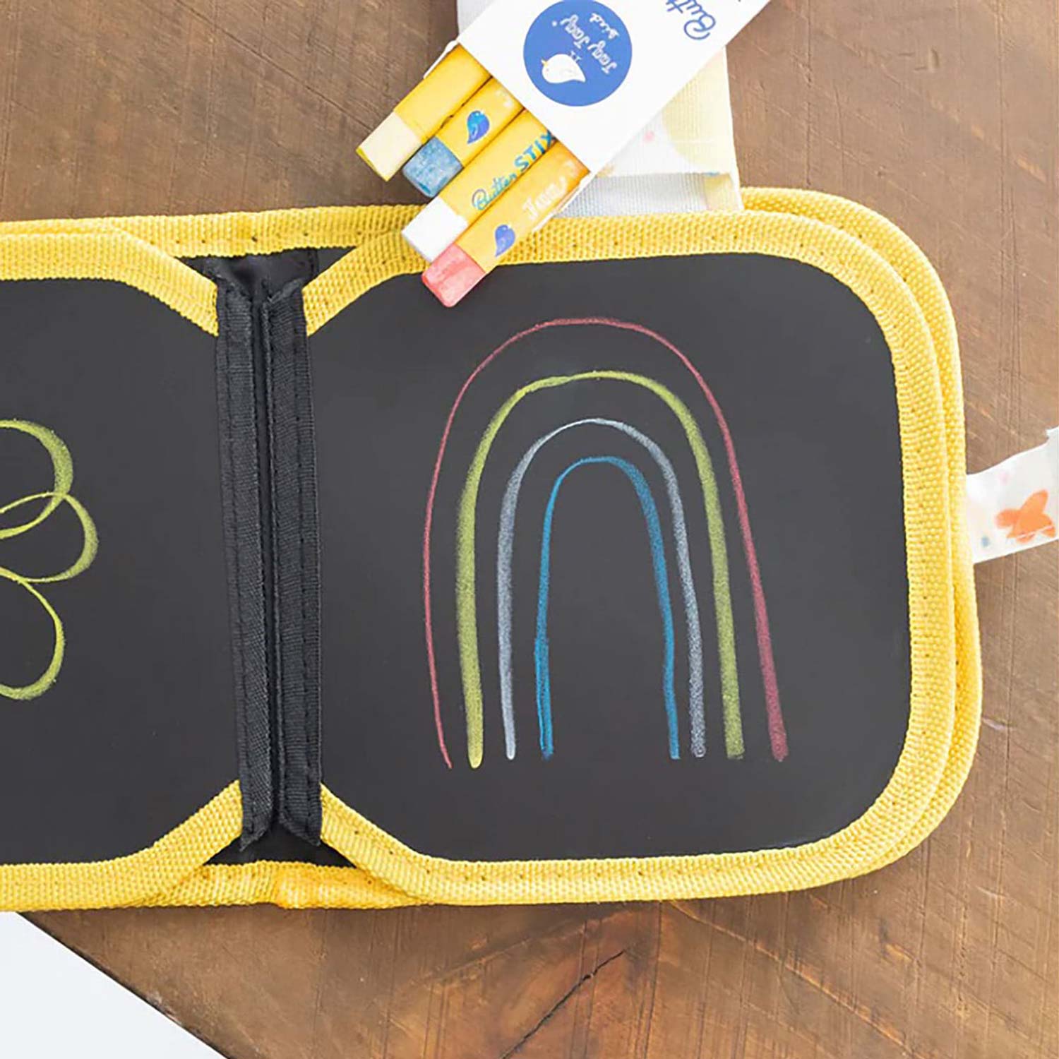 Jaq Jaq Bird 消せる落書きチョークブックミニ ジャクジャクバード お絵かきボード ButterStix 黒板 チョークボード こども 子供 お絵描き...