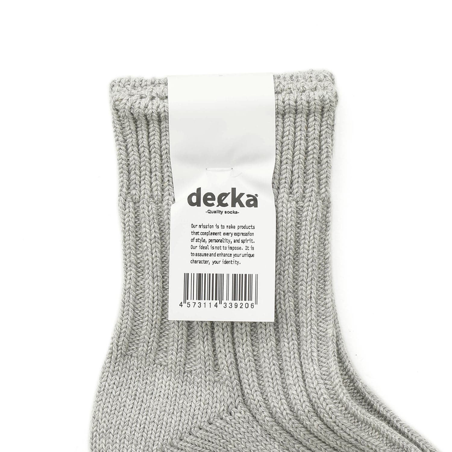 decka Quality socks ローゲージリブソックス（ショート） Low Gauge Rib Socks Sh...