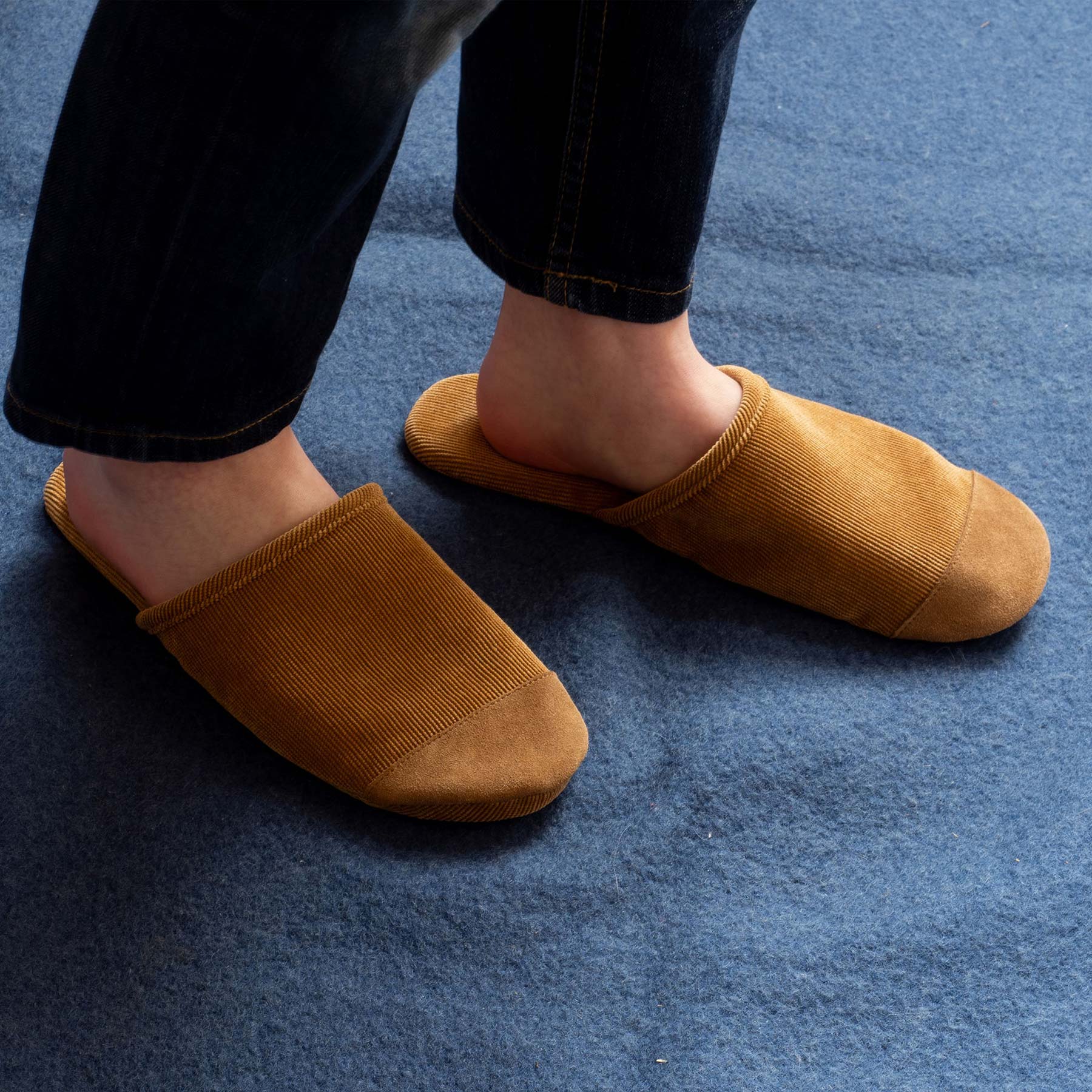 Rakuten - romo ロモ STANDARD CORDUROY SLIPPERS スタンダード コーデュロイ スリッパ スリッパ ルームシューズ コーデュロイ 軽量 静音