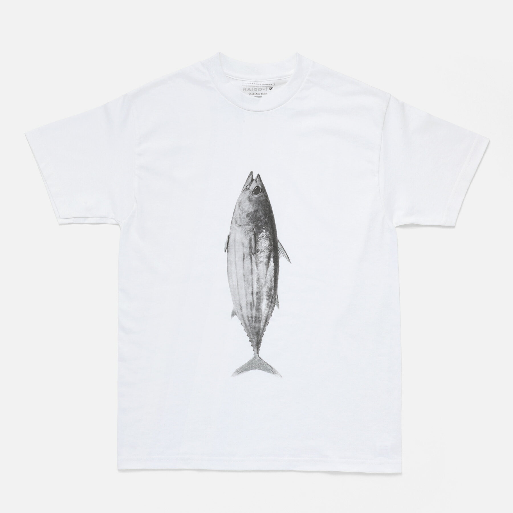 PAPERSKY ペーパースカイ KATSUO T カツオTシャツ メンズ レディース Tシャツ 半袖 魚 鰹 かつお カツオ 綿100% 白
