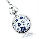 HTS ネックレス 時計 ペンダント 花柄 懐中時計 かわいい お出かけ ファッション