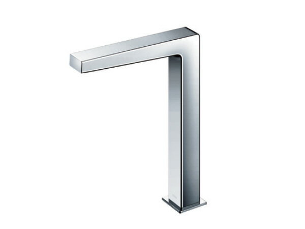 ●コンテンポラリタイプ(角) ●台付自動水栓 Lサイズ ●発電タイプ ●スパウト：前出：159mm・高さ：231mm ●単水栓 ●水栓取付穴径：φ28/35mm ●吐水流量：2L/分 ●ワンプッシュなし ●ソフト(泡まつ)吐水 【一部離島地域へ配送の皆様へ】 追加料金が必要となる場合がございます。 複数台ご購入いただきました場合、自動計算される送料とは異なる場合がございます。 上記条件に当てはまる場合は、ご注文前にお問い合わせ下さい。