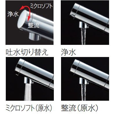 TOTO　キッチン用エコシングル水栓（浄水器兼用）　TKS05317J