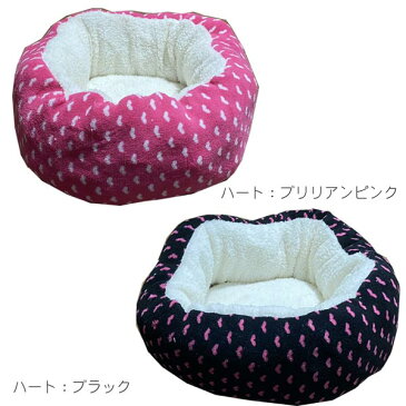ペットベッド 丸型 カドラー【チェック柄/ハート柄】犬用品 ねこ用品 犬ねこ兼用 小型犬 ねこ ペットベッド ペット寝具 犬用ベッド 犬 犬用 ネコ 猫 ローベッド 成犬 子犬 低め 洗える かわいい ふわふわ 暖かい