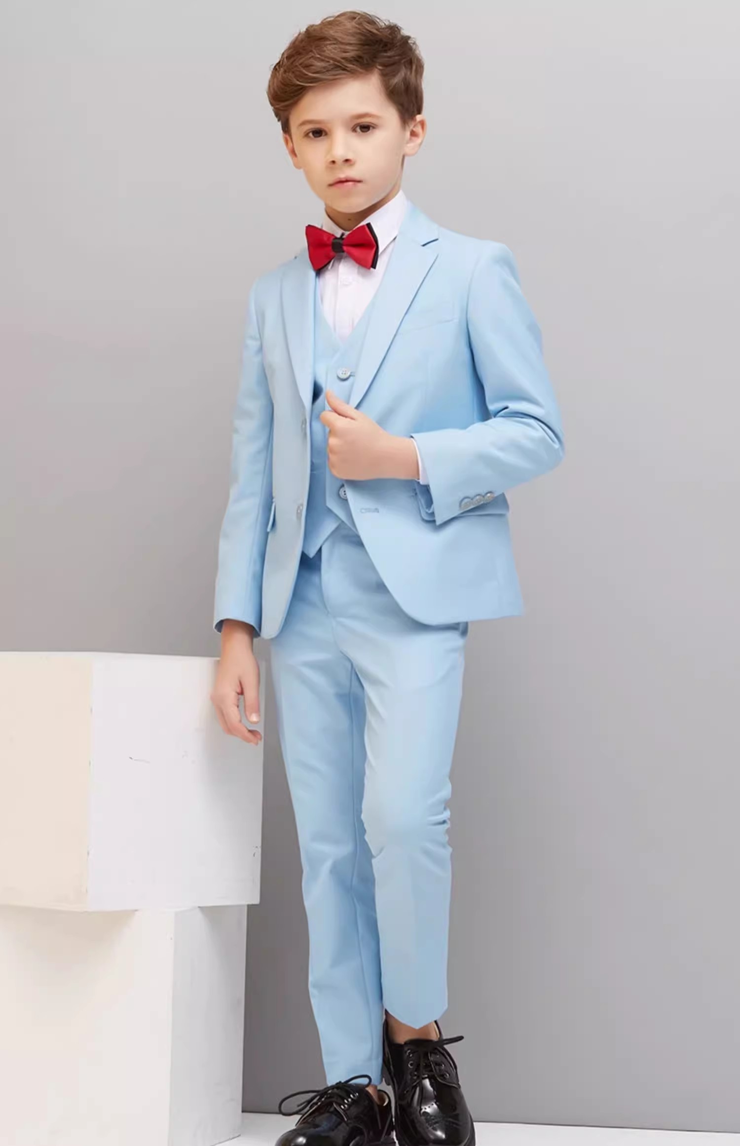 パーティー 礼服 七五三 お受験 入園式スーツ 結婚式 キッズ 発表会 ジュニア 上下セット 韓国風 男児..